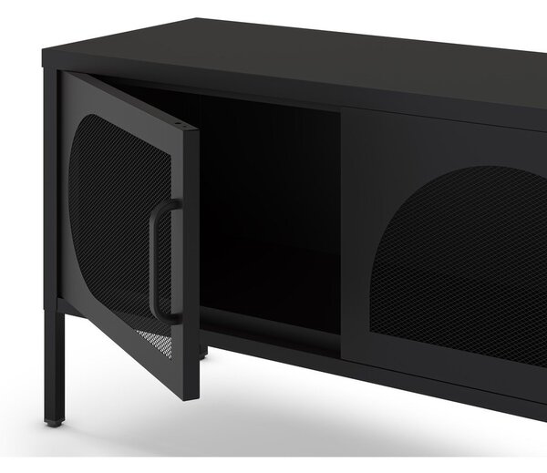 Čierny TV stolík 180x50 cm Tayra – Marckeric