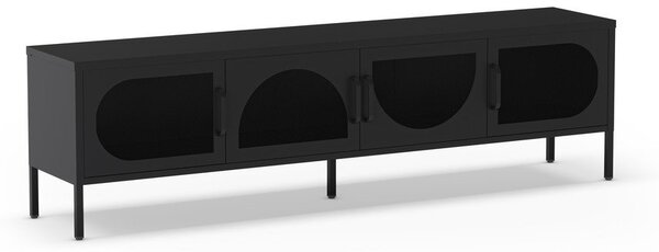 Čierny TV stolík 180x50 cm Tayra – Marckeric