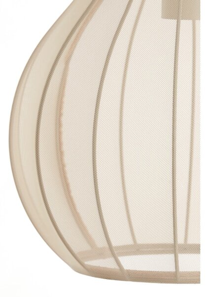 Béžová stojacia lampa s textilným tienidlom (výška 156,5 cm) Elati – Light & Living