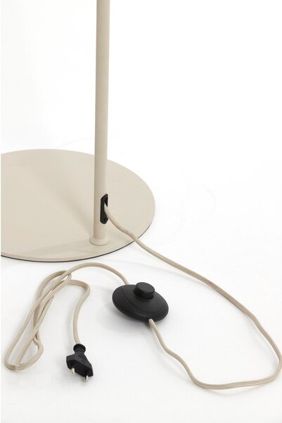 Béžová stojacia lampa s textilným tienidlom (výška 156,5 cm) Elati – Light & Living
