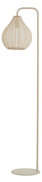 Béžová stojacia lampa s textilným tienidlom (výška 156,5 cm) Elati – Light & Living