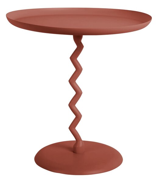 Kovový okrúhly odkladací stolík ø 40 cm Zig Zag – Leitmotiv