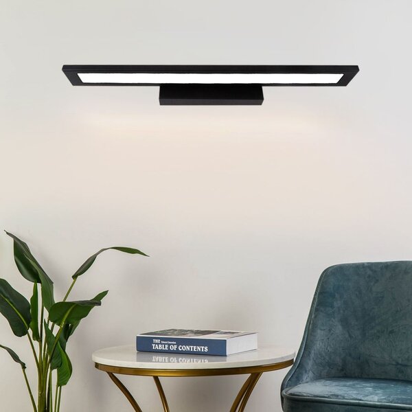 Toolight Toolight, LED kúpeľňové nástenné osvetlenie 60cm APP840-1W, čierna matná, OSW-06665