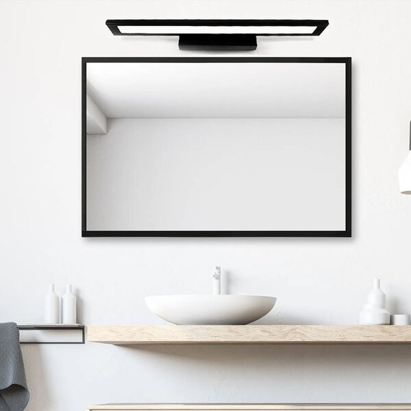 Toolight Toolight, LED kúpeľňové nástenné osvetlenie 60cm APP840-1W, čierna matná, OSW-06665