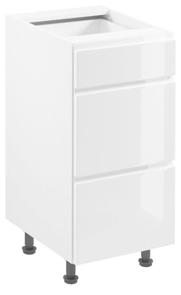 Kuchynská skrinka ASPEN D40S3-biela/biela
