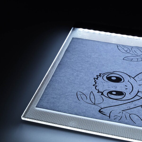 KIK LED kreslicí a rýsovací podsvícená tabule A3, 3 režimy, USB napájení