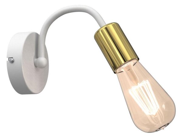Nástenná lampa DOW 1xE27/60W/230V biela/zlatá