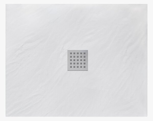 Rea Black Rock, konglomerátová sprchová vanička 120x90x3,5 cm, biela, REA-K5582