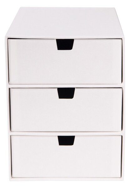 Biely zásuvkový box s 3 zásuvkami Bigso Box of Sweden Ingrid