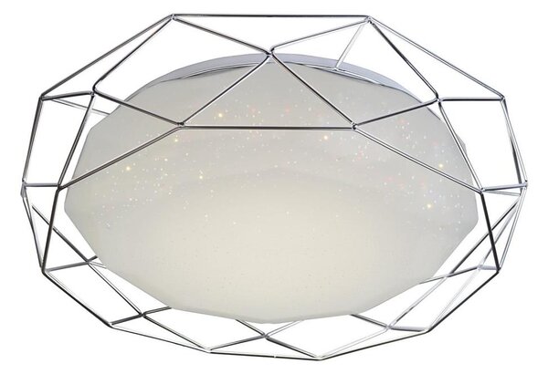 LED Stropné svietidlo SVEN LED/24W/230V pr. 43 cm lesklý chróm