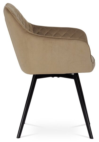 Autronic Otočná JEDÁLENSKÁ A KONFERENČNÁ STOLIČKA - béžová - 57 x 84 x 61 cm