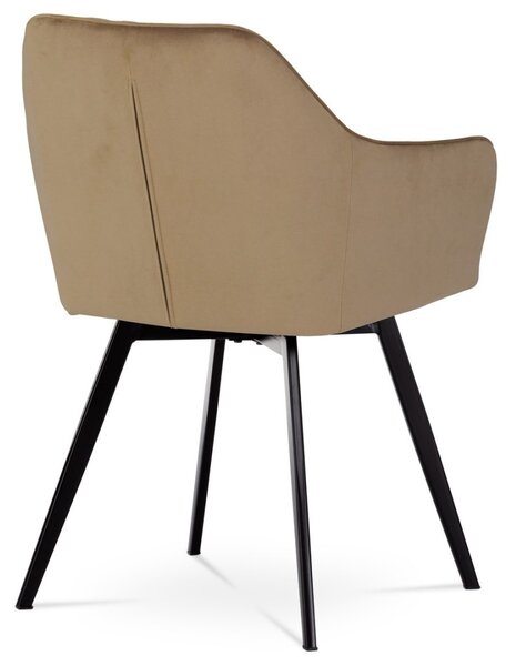 Autronic Otočná JEDÁLENSKÁ A KONFERENČNÁ STOLIČKA - béžová - 57 x 84 x 61 cm