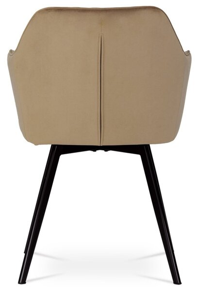 Autronic Otočná JEDÁLENSKÁ A KONFERENČNÁ STOLIČKA - béžová - 57 x 84 x 61 cm
