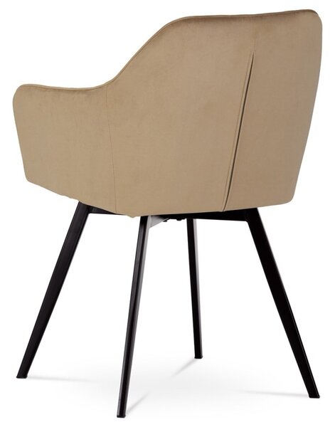 Autronic Otočná JEDÁLENSKÁ A KONFERENČNÁ STOLIČKA - béžová - 57 x 84 x 61 cm