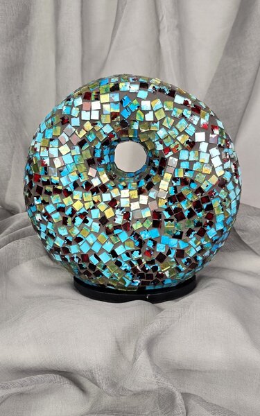 Dizajnová stolná lampa Donat, 25 cm, ručná práca