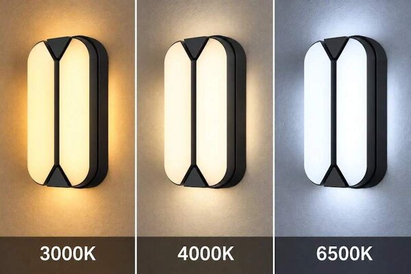LED vonkajšie nástenné svietidlo TRITON, 20 W, 20 × 11 cm, IP65, čierne (TRITON-20W 3CCT IP65 BLACK)