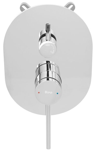 Rea Oval, podomietková sprchová sada + BOX, chrómová, REA-P8415
