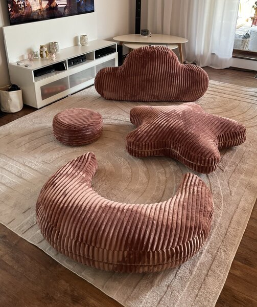 SakyPaky Sedací vak Hviezdička HOME Kids, ružová