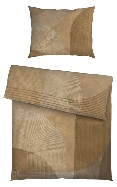 POSTEĽNÁ BIELIZEŇ satén taupe 140/200 cm Novel - Obliečky & plachty