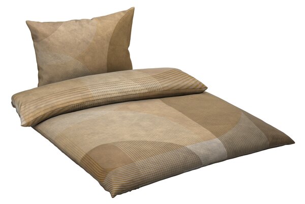 POSTEĽNÁ BIELIZEŇ satén taupe 140/200 cm Novel - Obliečky & plachty