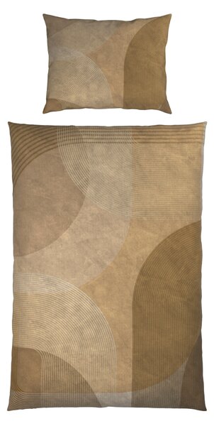 POSTEĽNÁ BIELIZEŇ satén taupe 140/200 cm Novel - Obliečky & plachty