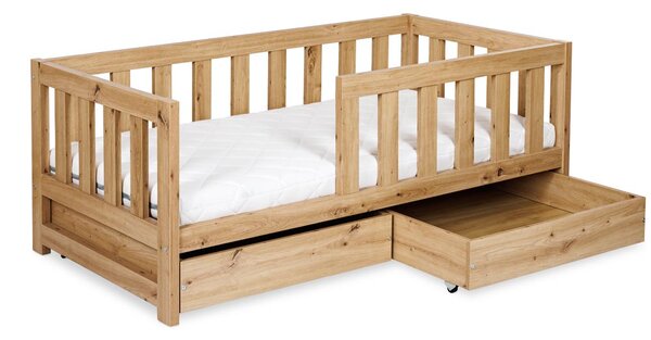 Šuplík pod detskú posteľ 80x160 ALABANA - dub