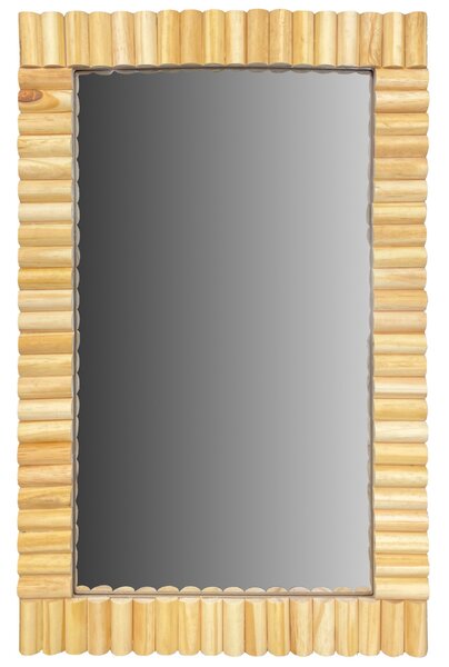 Dekorstudio Nástenné drevené zrkadlo BOHO 55cm