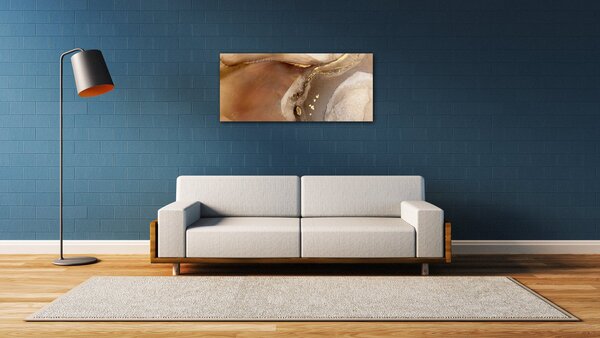 Impresi Obraz Abstrakt zlatý mramor - 90 x 40 cm
