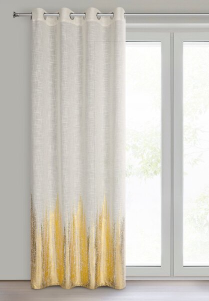 ZÁVES NA KRÚŽKOCH IMANI 135X250 CM VZOROVANÁ