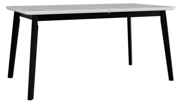 Rozkladací stôl do jedálne 160x90 cm ANGLETON 8 - biely / čierny