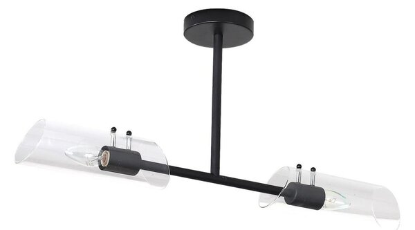 Rabalux 75028 - Kúpeľňový luster na tyči TEODORO 2xE14/12W/230V IP44 čierna