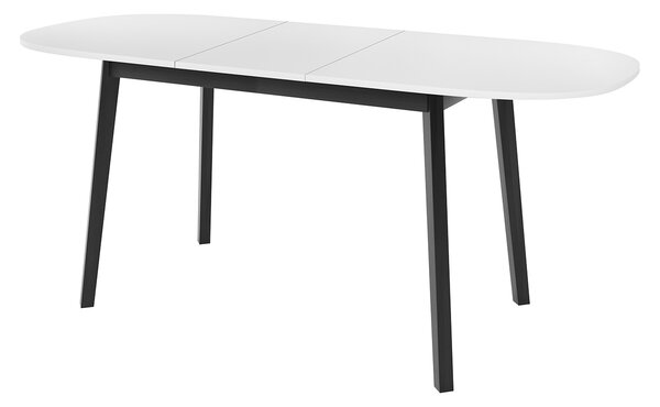 Oválny rozkladací jedálenský stôl 150x80 cm JORIS - dub kraft zlatý / čierny
