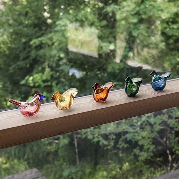 Iittala Vtáčik Toikka Flycatcher, medeno-žltý