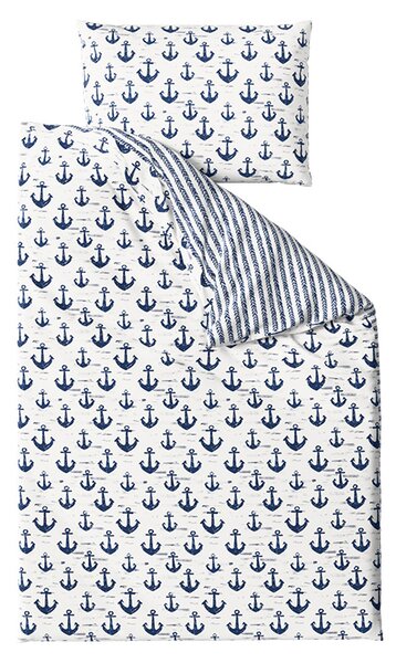 Polybavlnené obliečky NAVYSTA POLY modro-biele Rozmer obliečky: 70 x 90 cm | 140 x 220 cm