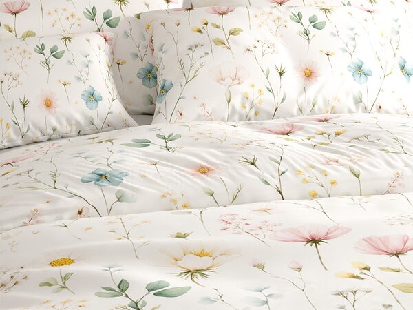 Polybavlnené obliečky PETALUNE POLY krémové Rozmer obliečky: 2 ks 70 x 90 cm | 200 x 220 cm