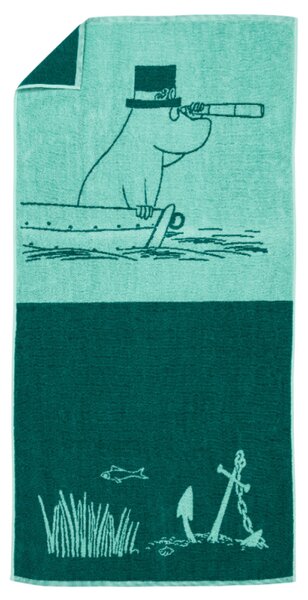 Arabia Uterák Moominmamma 70x140, modrozelený