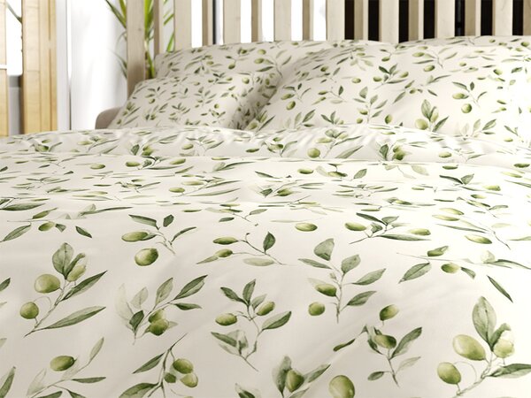 Polybavlnené obliečky OLIVE POLY zelené Rozmer obliečky: 70 x 90 cm | 140 x 200 cm