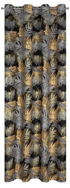 ZATEMŇOVACÍ ZÁVES NA KRÚŽKOCH BALI 140X250 CM LISTY