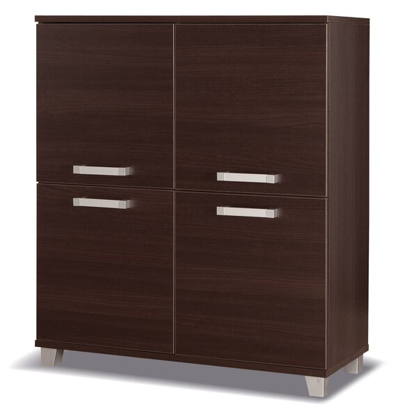 Komoda s dvierkami ANDOVER - gaštan wenge