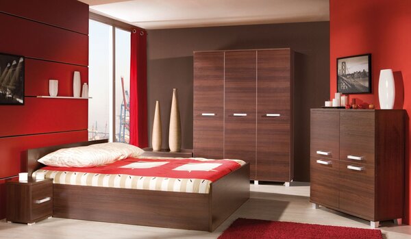 Komoda s dvierkami ANDOVER - gaštan wenge