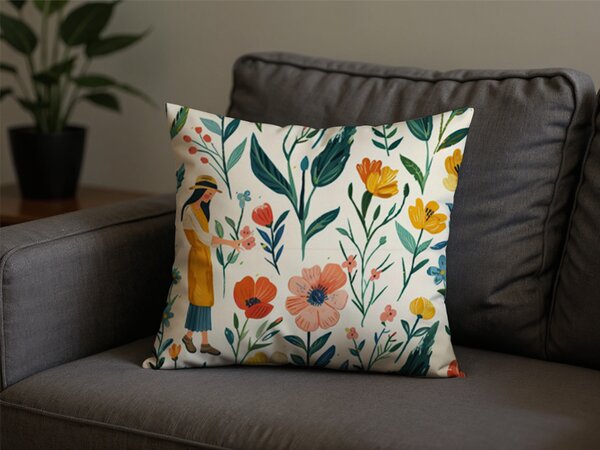 Polybavlnená obliečka na vankúš FLOVINA POLY 45x45 cm, farebný