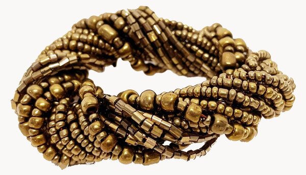Ručne tkaný krúžok na obrúsky Beaded