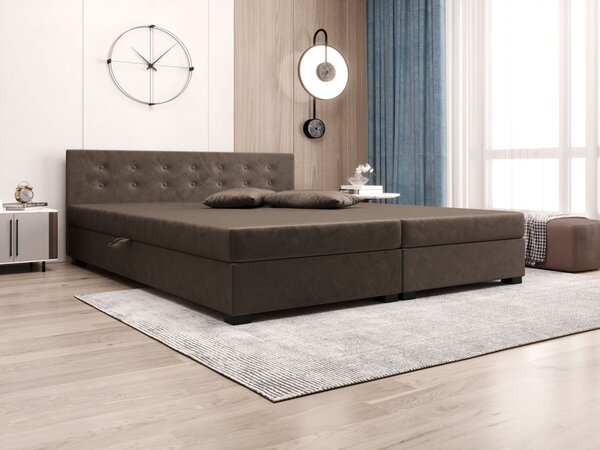 Manželská posteľ s úložným priestorom 160x200 ROSIE 11 - hnedá
