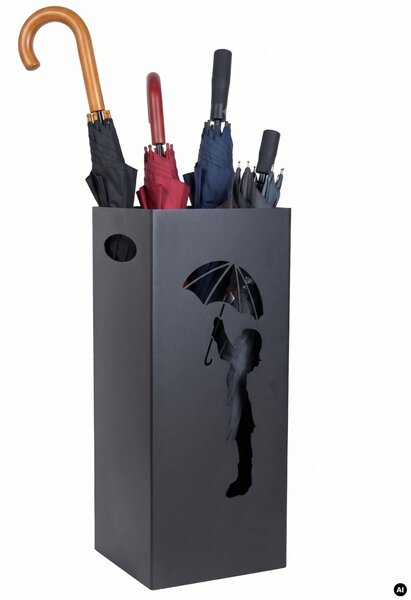 Kovový stojan na dáždniky Rain2, 60x20 cm