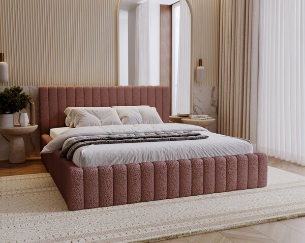 Elegantná manželská posteľ 200x200 TEREZIE 2 - ružová