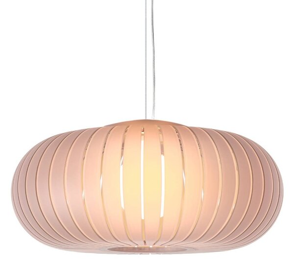 Kartell Závesné svietidlo Teresa Frozen, ružové, Ø 50 cm, E27, Fialová / ružová, Obývacia izba / jedáleň, Plast, Dizajn, Závesné svietidlo