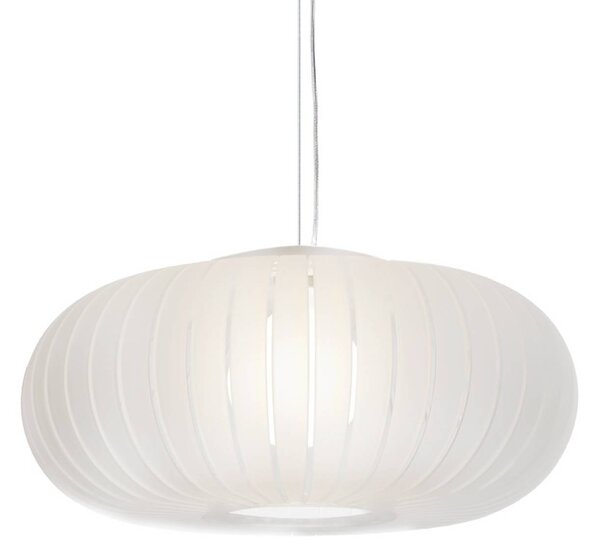 Kartell Závesné svietidlo Teresa Frozen, farba ľadu, Ø 50 cm, E27, Biela / opálová, Obývacia izba / jedáleň, Plast, Dizajn, Závesné svietidlo