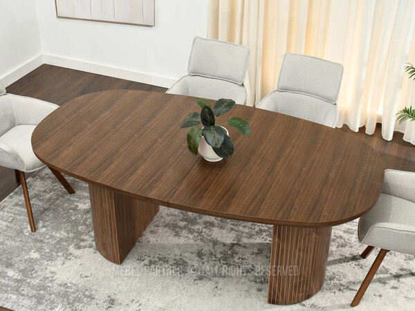 Oválny rozkladací stôl 200(300)x110 ANTOS - orech