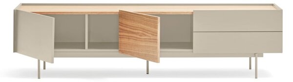 TV stolík v dekore duba v béžovo-prírodnej farbe 180x45 cm Otto – Teulat