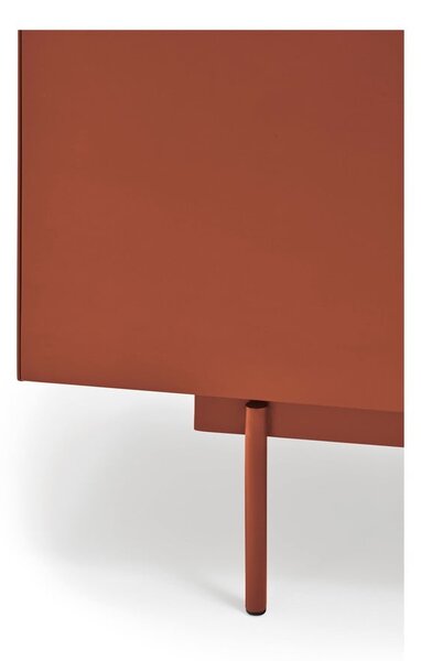 TV stolík v dekore duba v tehlovo-prírodnej farbe 180x45 cm Otto – Teulat